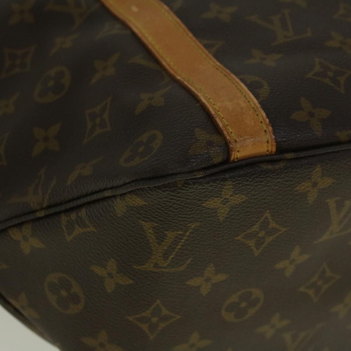 LOUIS VUITTON Monogram Sac Shopping Tote Bag M51108 LV Auth 57684