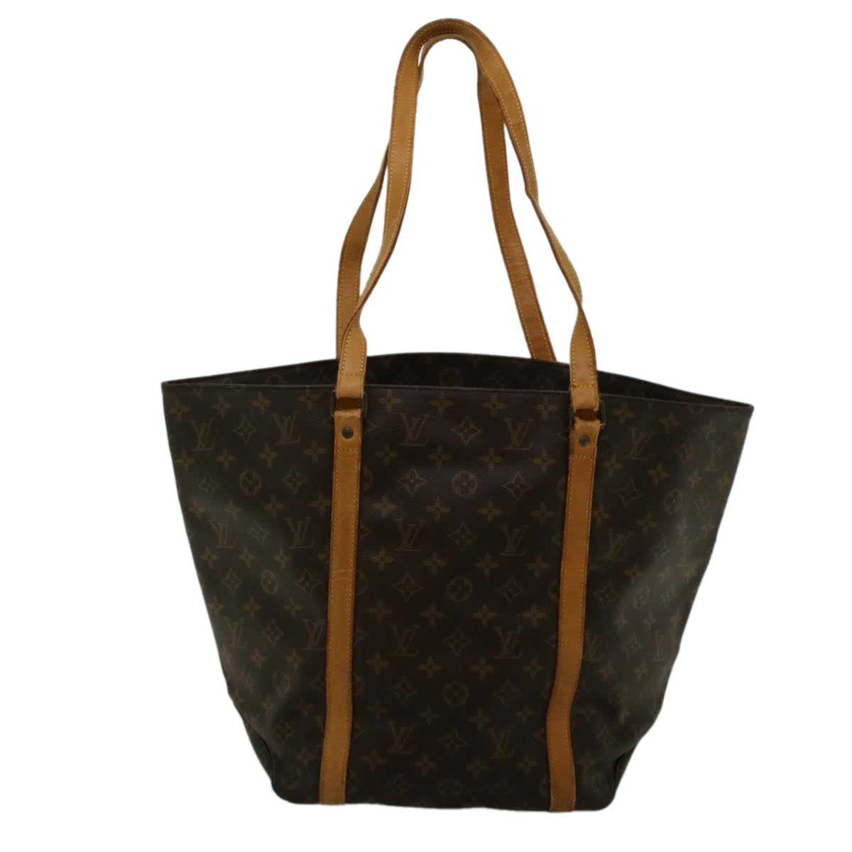 LOUIS VUITTON Monogram Sac Shopping Tote Bag M51108 LV Auth 57684