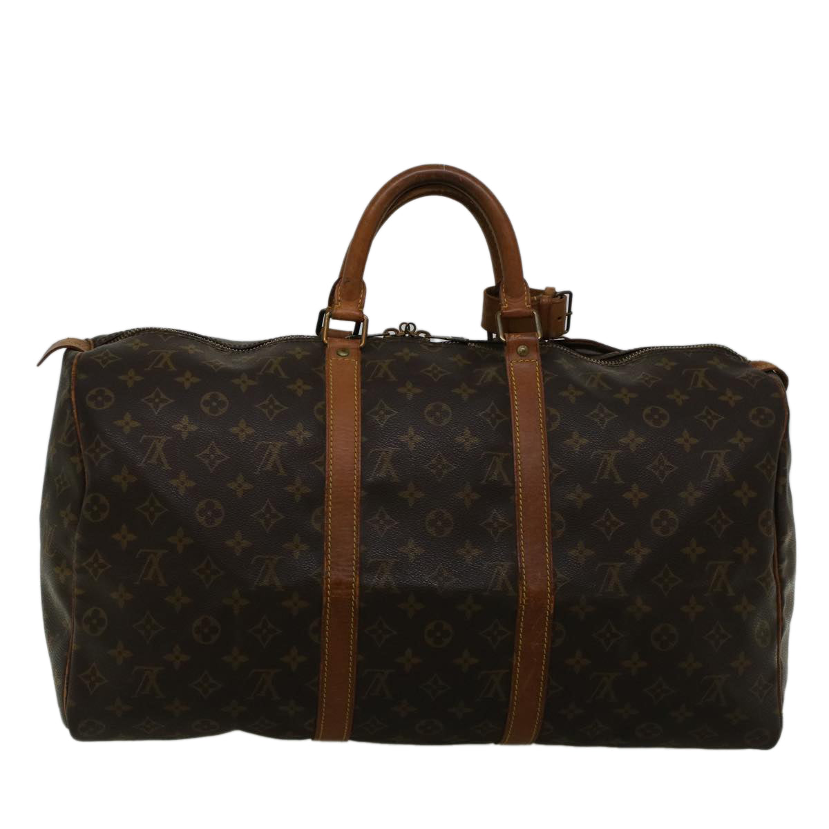 LOUIS VUITTON Monogram Keepall 50 Boston Bag M41426 LV Auth 57708