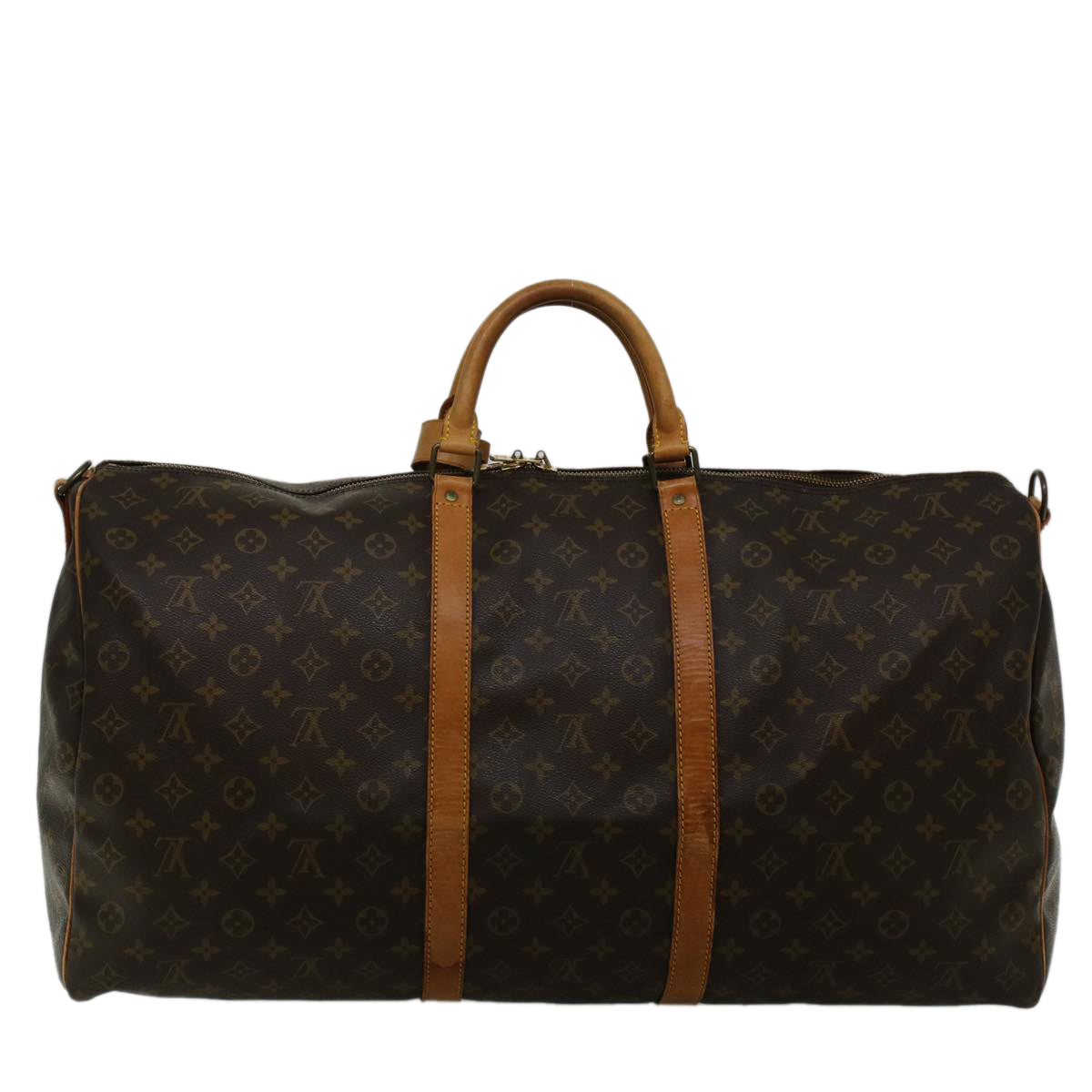 LOUIS VUITTON Monogram Keepall Bandouliere 60 Boston Bag M41412 LV Auth 57720