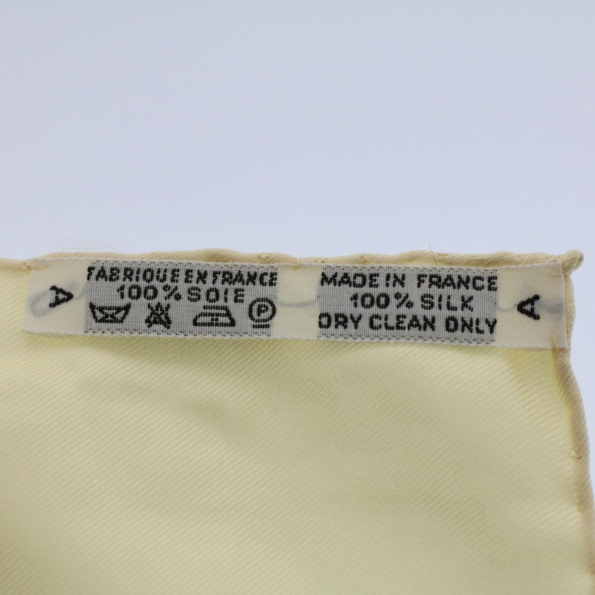 HERMES Carre 90 Poste et Cavalerie Scarf Silk Beige Auth 57810