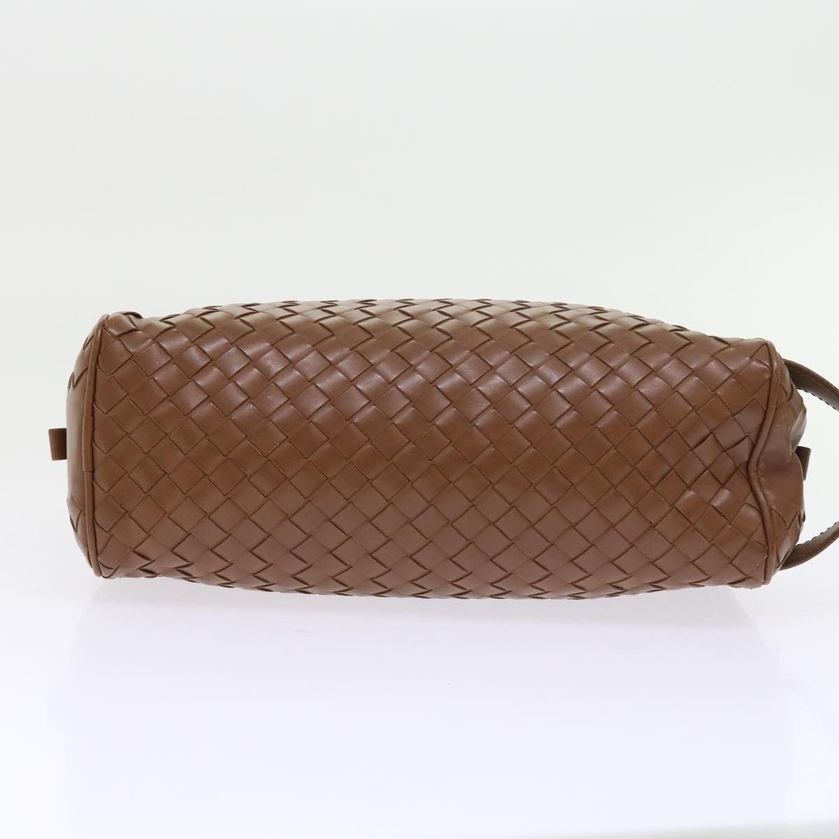 BOTTEGAVENETA INTRECCIATO Clutch Bag Leather Brown Auth 57828