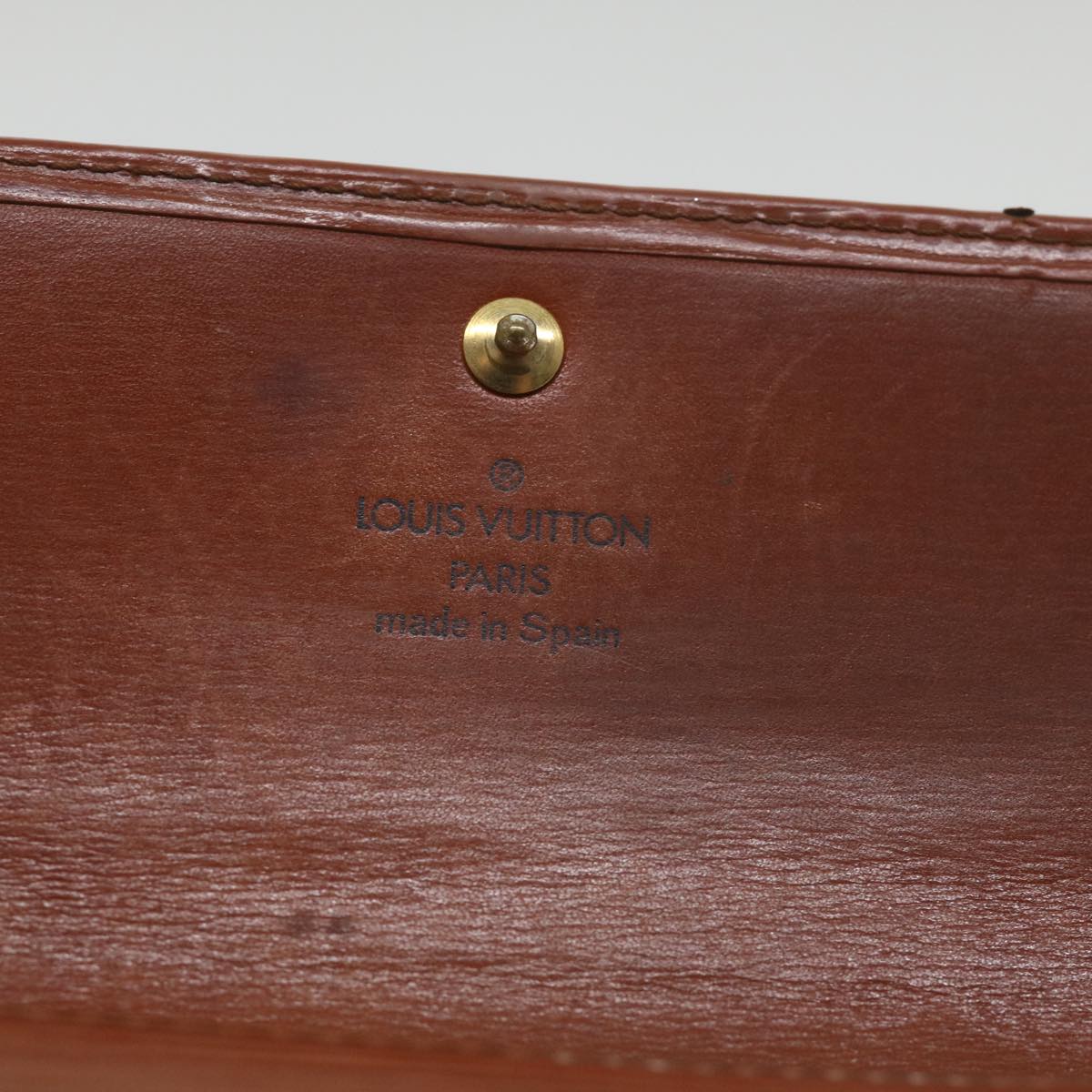 LOUIS VUITTON Epi Porte Tresor International Long Wallet Brown M63388 Auth 57858