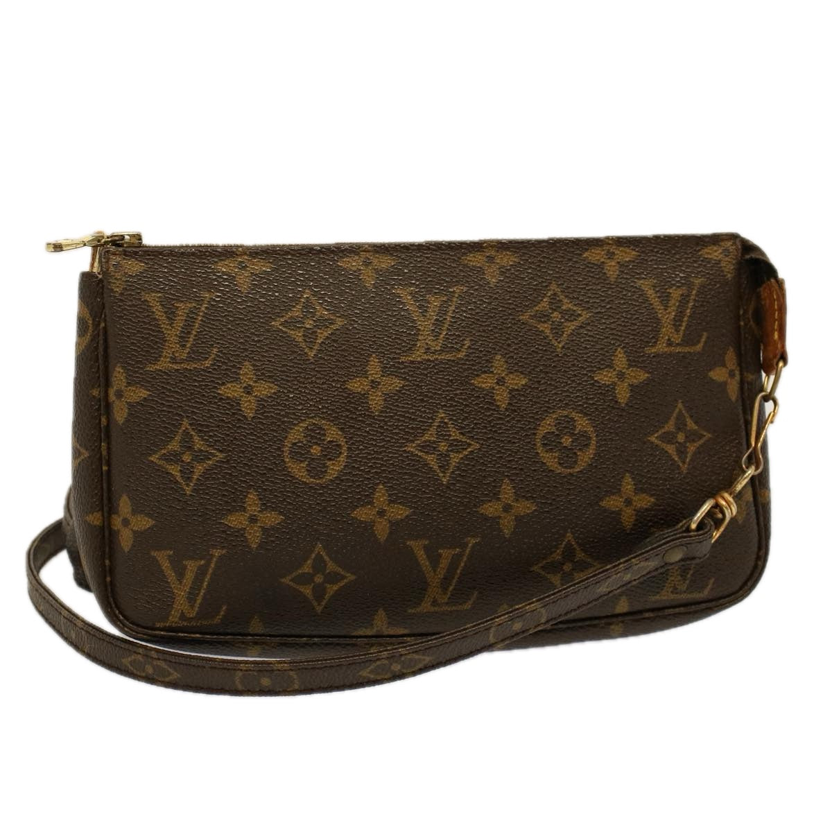 LOUIS VUITTON Monogram Pochette Accessoires Pouch M51980 LV Auth 57863