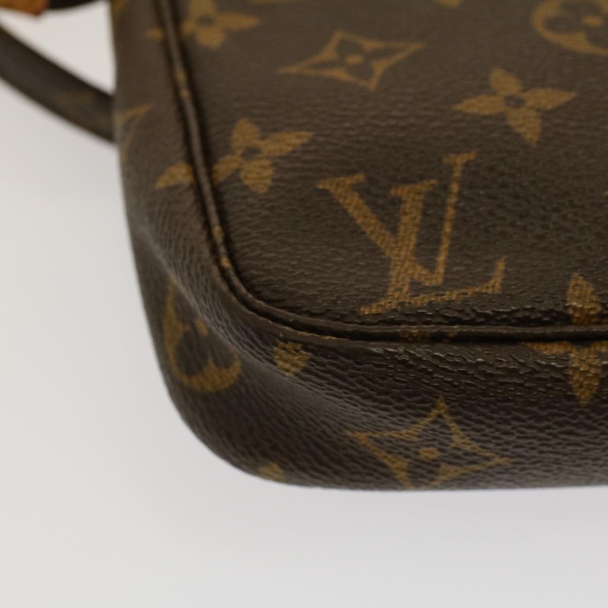 LOUIS VUITTON Monogram Pochette Accessoires Pouch M51980 LV Auth 57863