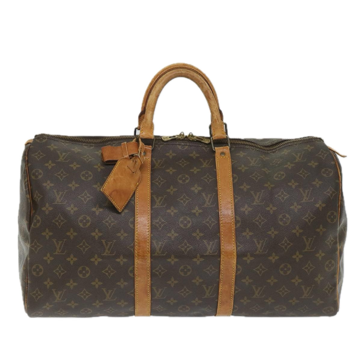 LOUIS VUITTON Monogram Keepall 50 Boston Bag M41426 LV Auth 57962