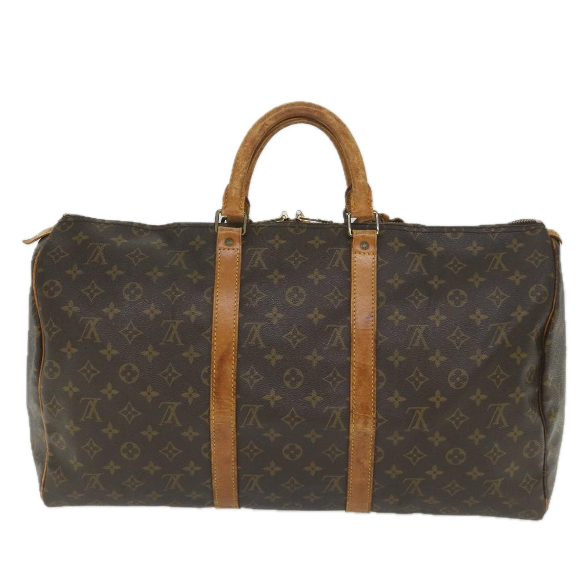 LOUIS VUITTON Monogram Keepall 50 Boston Bag M41426 LV Auth 57962