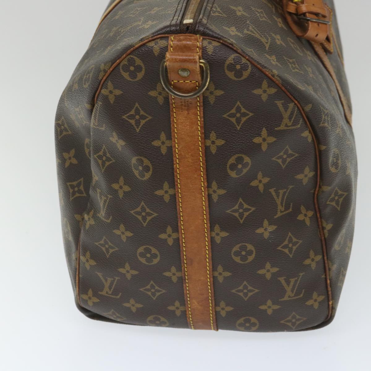 LOUIS VUITTON Monogram Keepall Bandouliere 50 Boston Bag M41416 LV Auth 57963