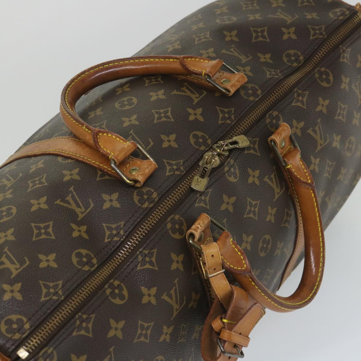 LOUIS VUITTON Monogram Keepall Bandouliere 50 Boston Bag M41416 LV Auth 57963