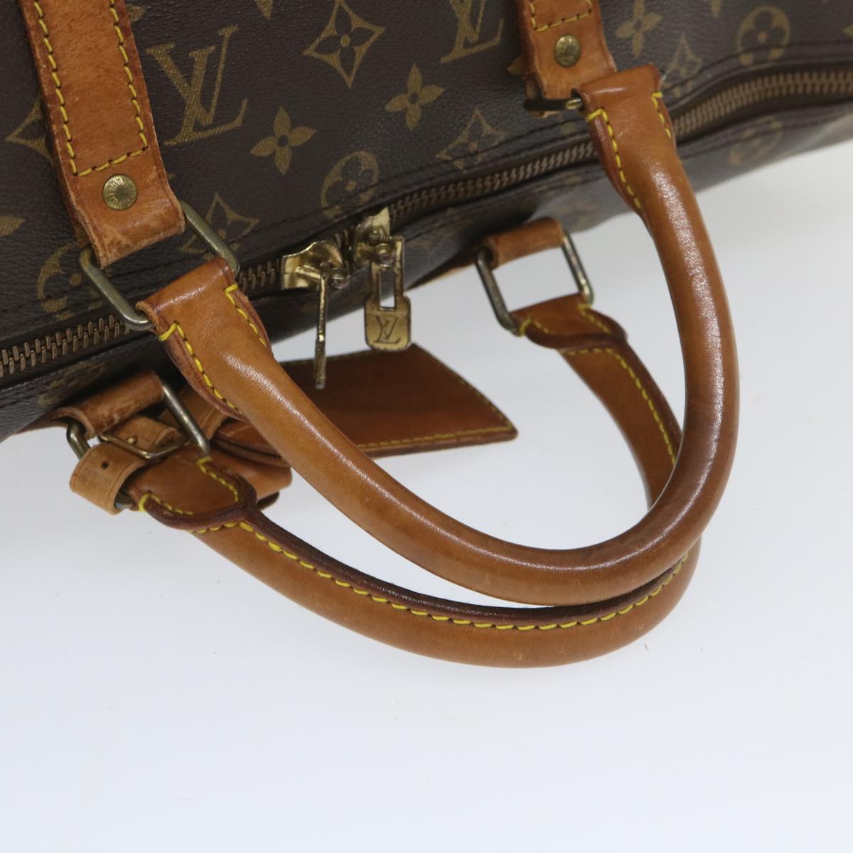 LOUIS VUITTON Monogram Keepall Bandouliere 50 Boston Bag M41416 LV Auth 57963