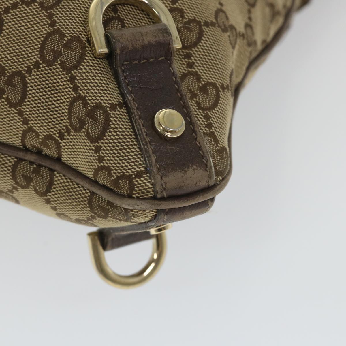 GUCCI GG Canvas Shoulder Bag Beige 131326 Auth 58039