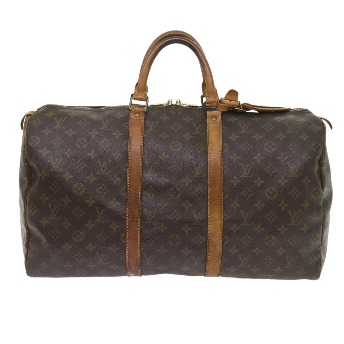 LOUIS VUITTON Monogram Keepall 50 Boston Bag M41426 LV Auth 58139