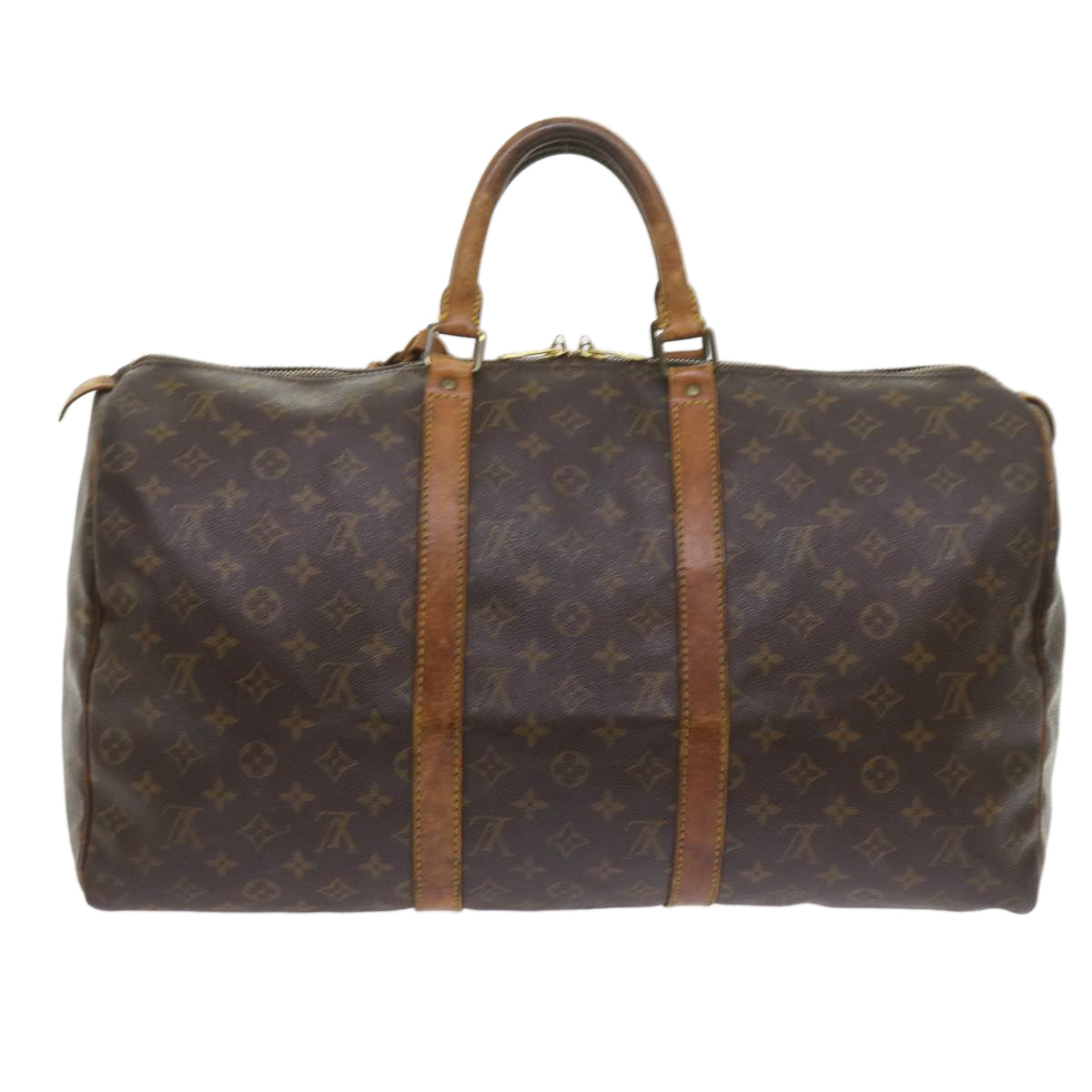 LOUIS VUITTON Monogram Keepall 50 Boston Bag M41426 LV Auth 58139