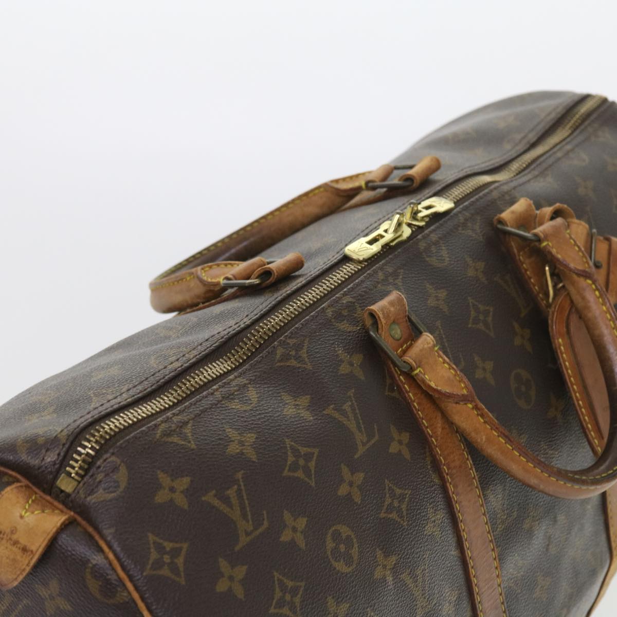 LOUIS VUITTON Monogram Keepall 50 Boston Bag M41426 LV Auth 58139