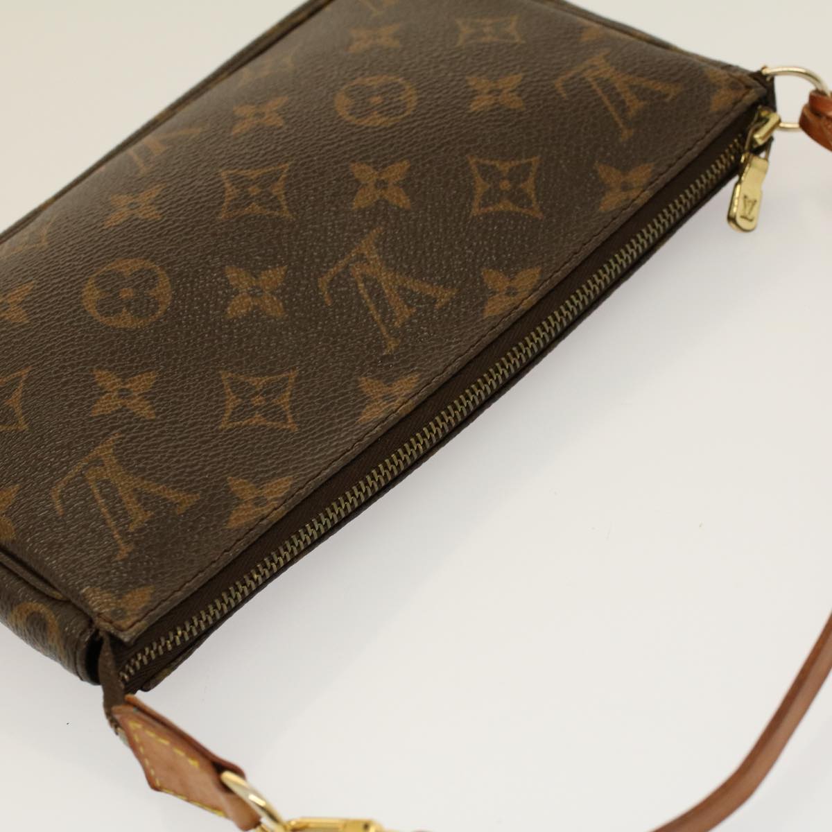 LOUIS VUITTON Monogram Pochette Accessoires Pouch M51980 LV Auth 58151