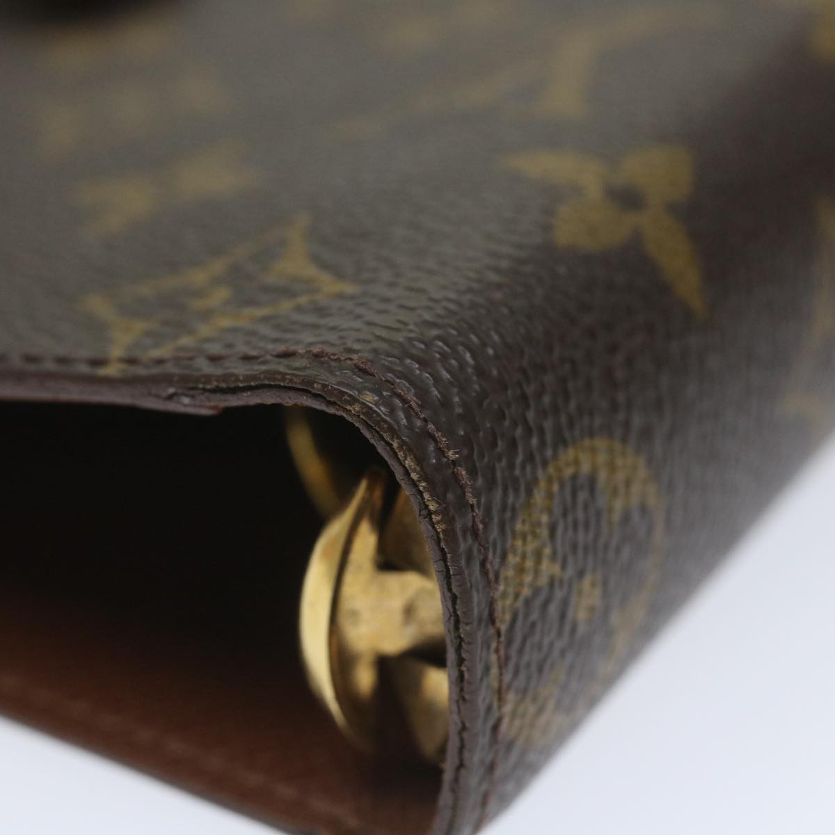 LOUIS VUITTON Monogram Agenda MM Day Planner Cover R20105 LV Auth 58183