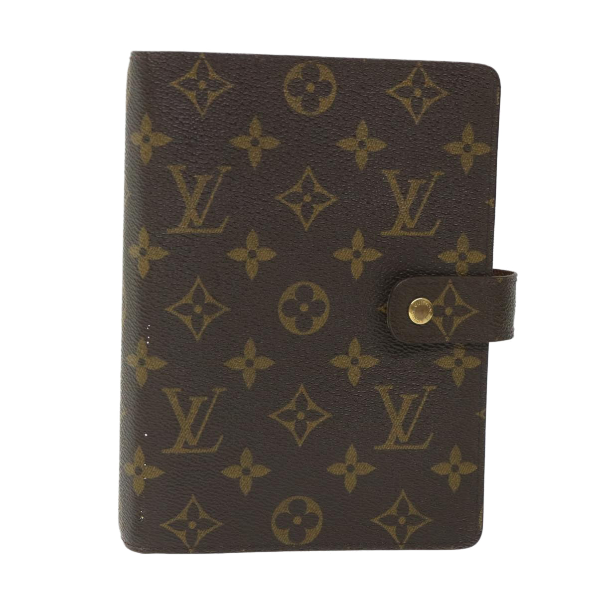 LOUIS VUITTON Monogram Agenda MM Day Planner Cover R20105 LV Auth 58183