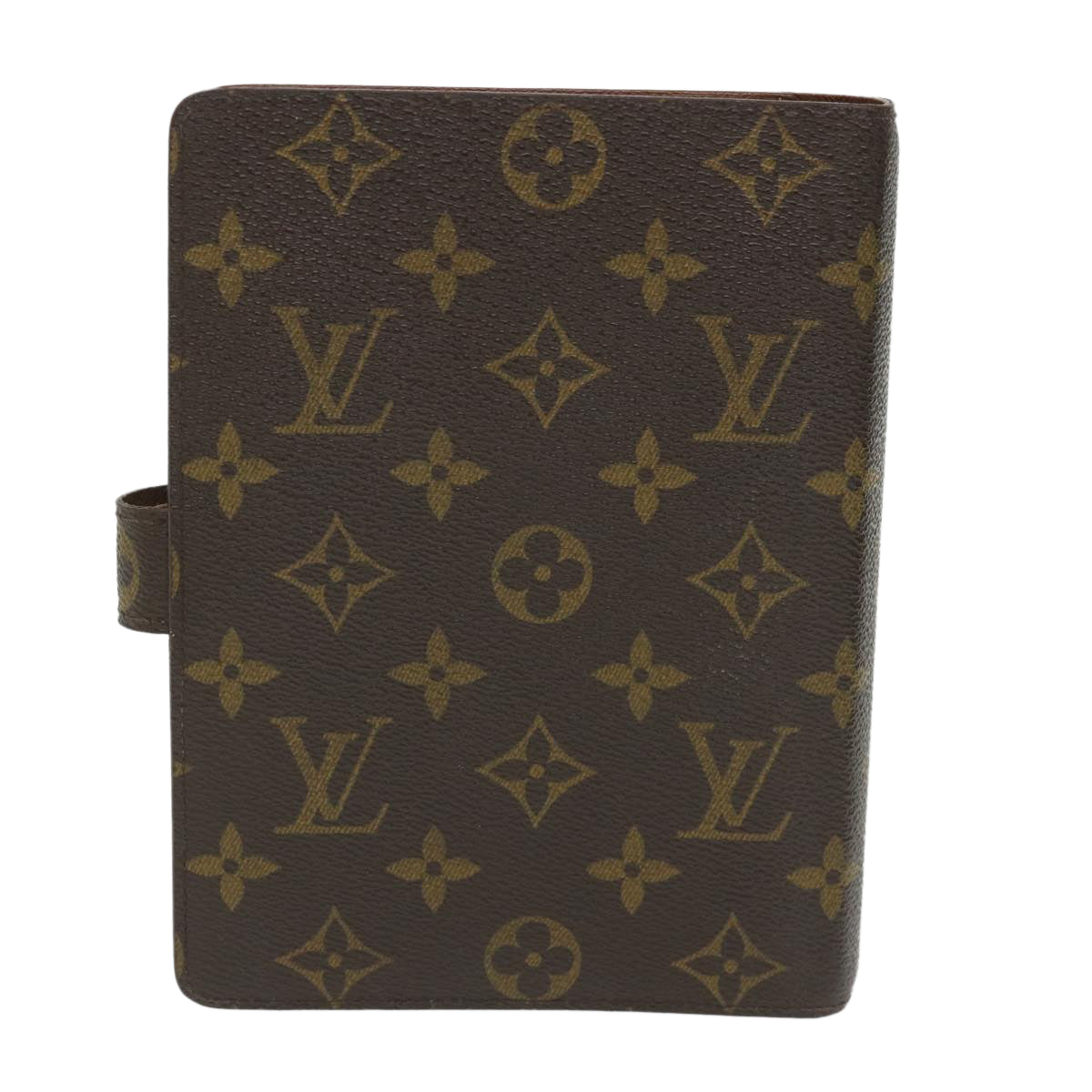 LOUIS VUITTON Monogram Agenda MM Day Planner Cover R20105 LV Auth 58183