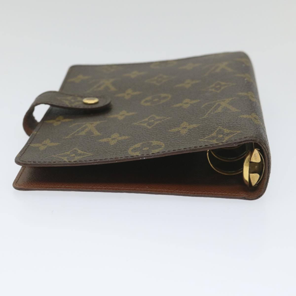 LOUIS VUITTON Monogram Agenda MM Day Planner Cover R20105 LV Auth 58183