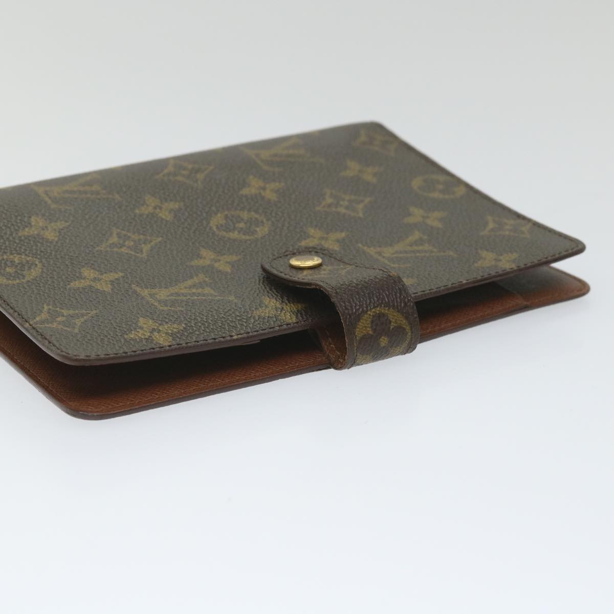 LOUIS VUITTON Monogram Agenda MM Day Planner Cover R20105 LV Auth 58183