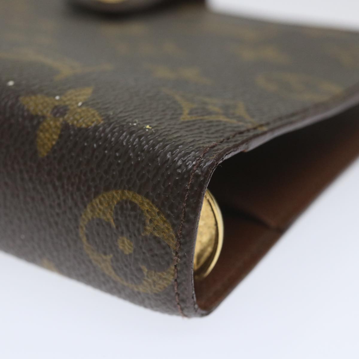 LOUIS VUITTON Monogram Agenda MM Day Planner Cover R20105 LV Auth 58183