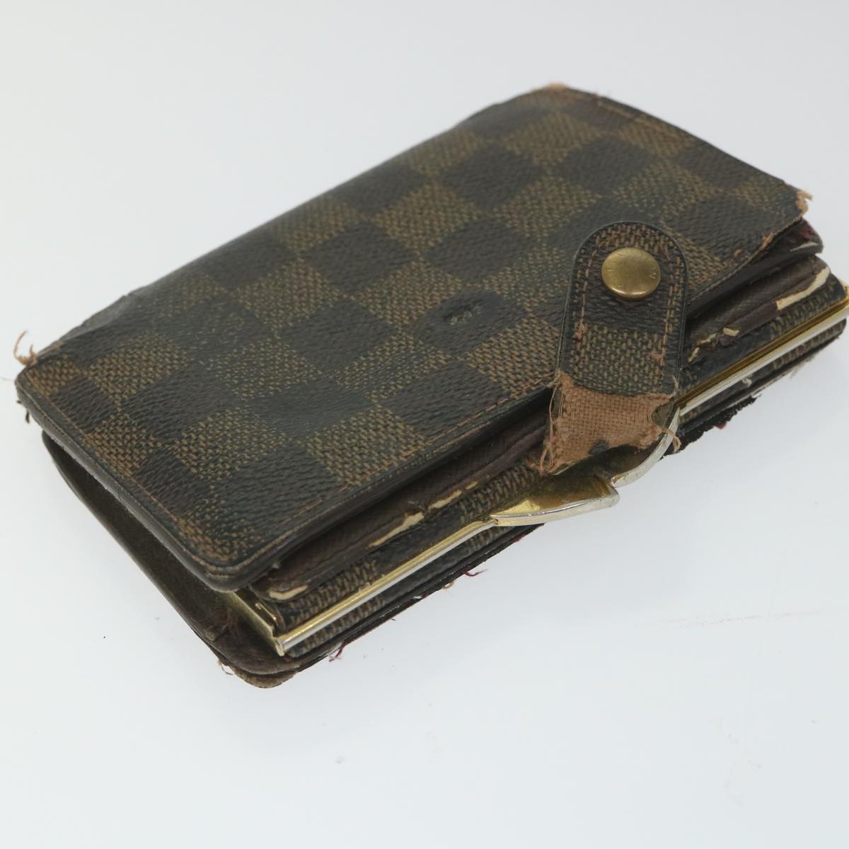 LOUIS VUITTON Monogram epi Damier Ebene Wallet 5Set Blue Black LV Auth 58221