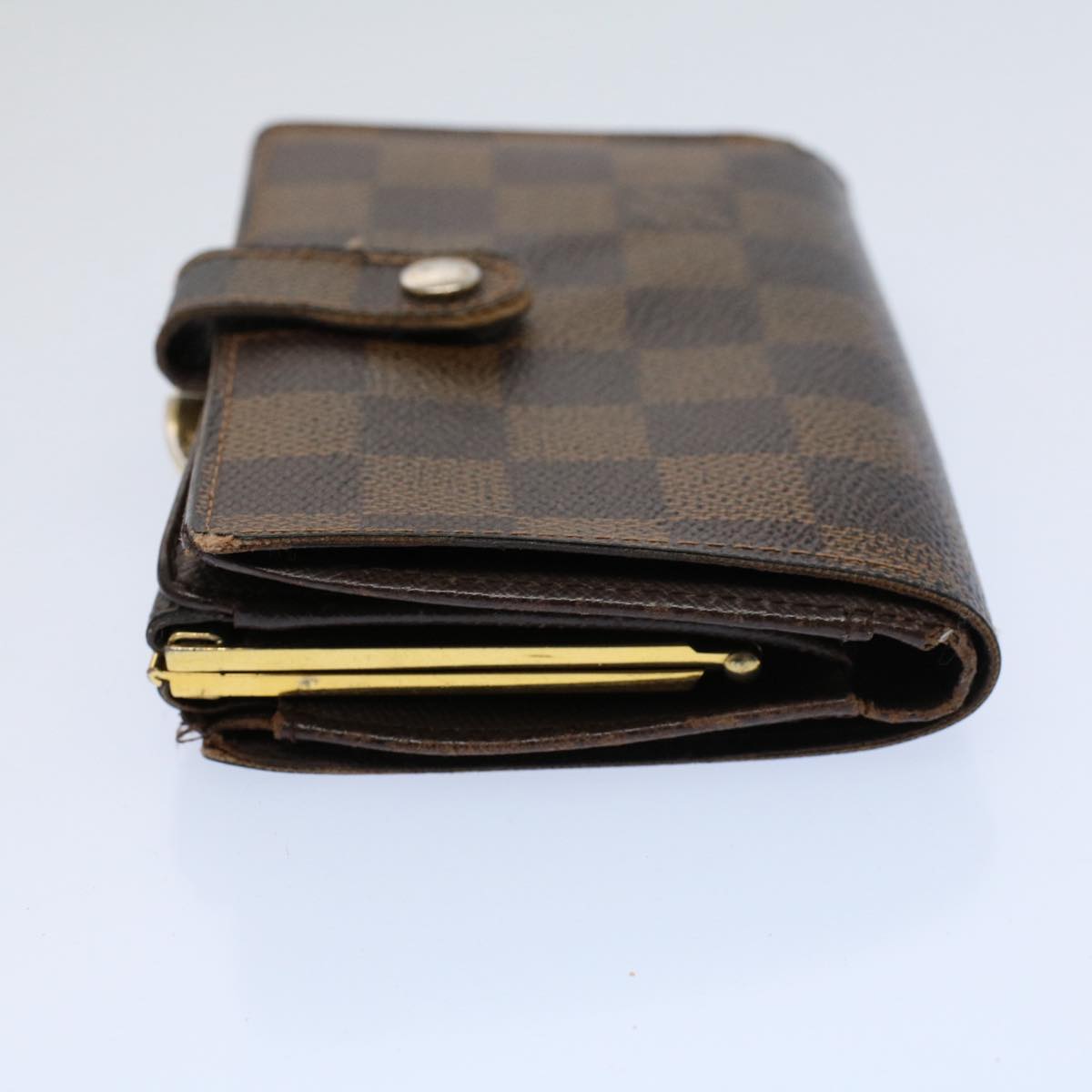 LOUIS VUITTON Damier Ebene Portefeuille Viennois Wallet N61674 LV Auth 58223