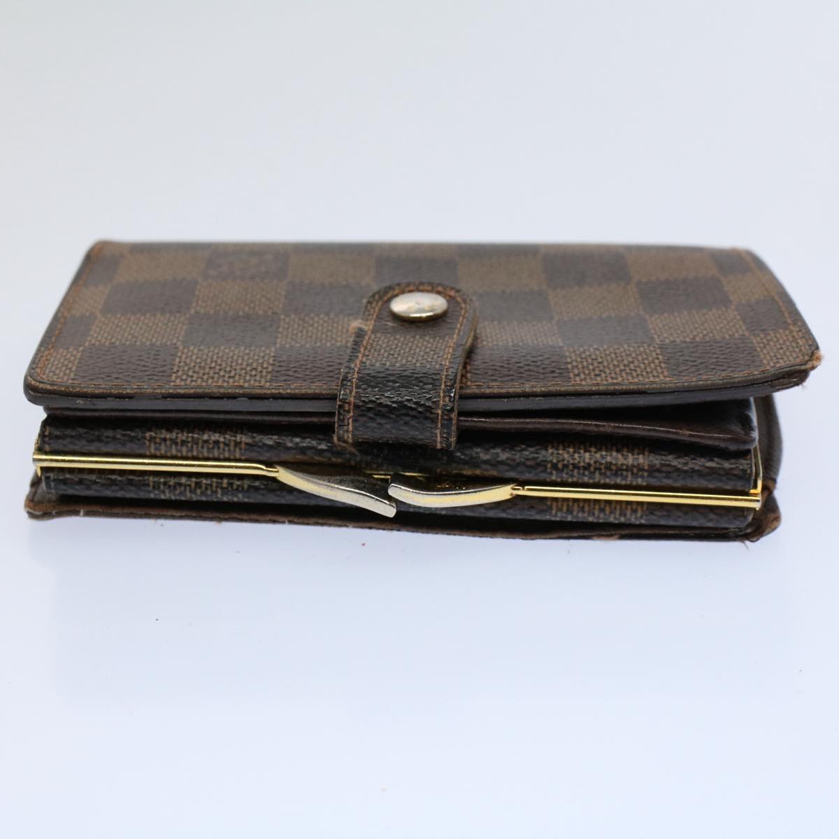 LOUIS VUITTON Damier Ebene Portefeuille Viennois Wallet N61674 LV Auth 58223