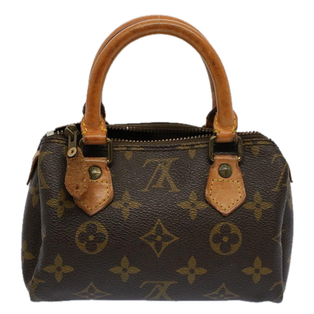 LOUIS VUITTON Monogram Mini Speedy Hand Bag M41534 LV Auth 58257