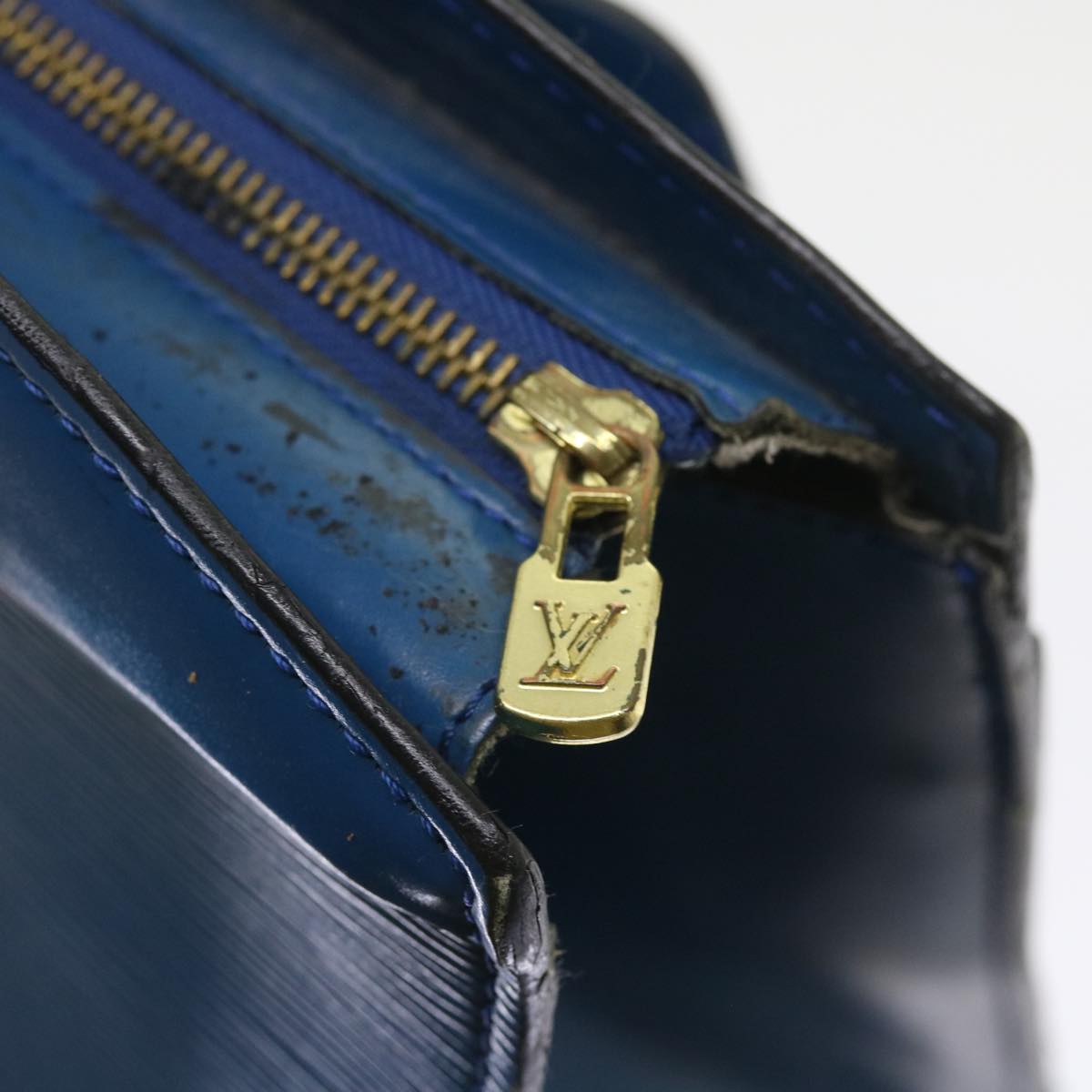 LOUIS VUITTON Epi Riviera Hand Bag Blue M48185 LV Auth 58283