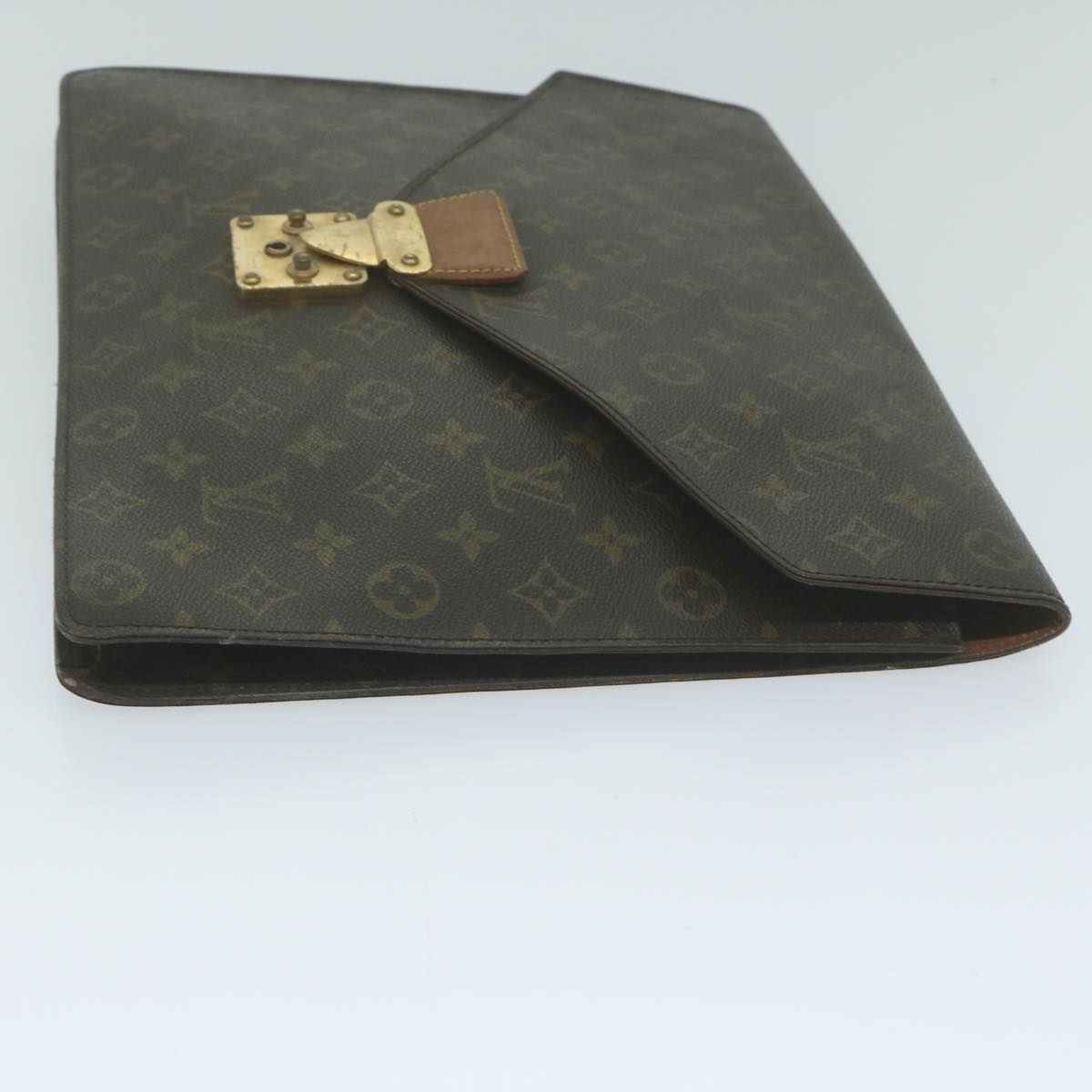 LOUIS VUITTON Monogram Porte Documents Senatur Briefcase M53335 LV Auth 58318