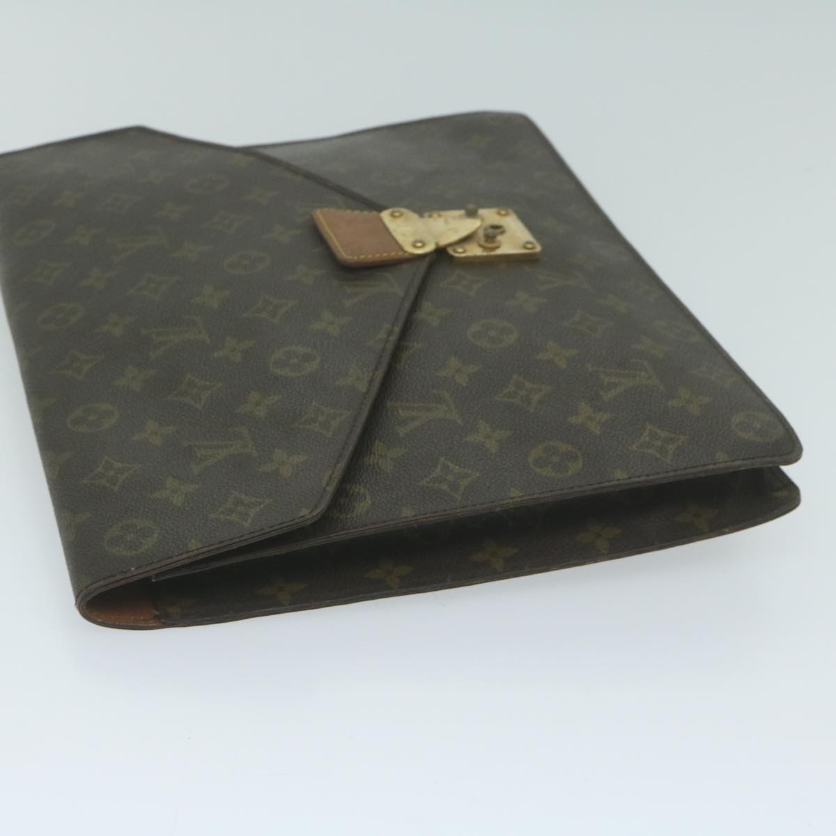 LOUIS VUITTON Monogram Porte Documents Senatur Briefcase M53335 LV Auth 58318