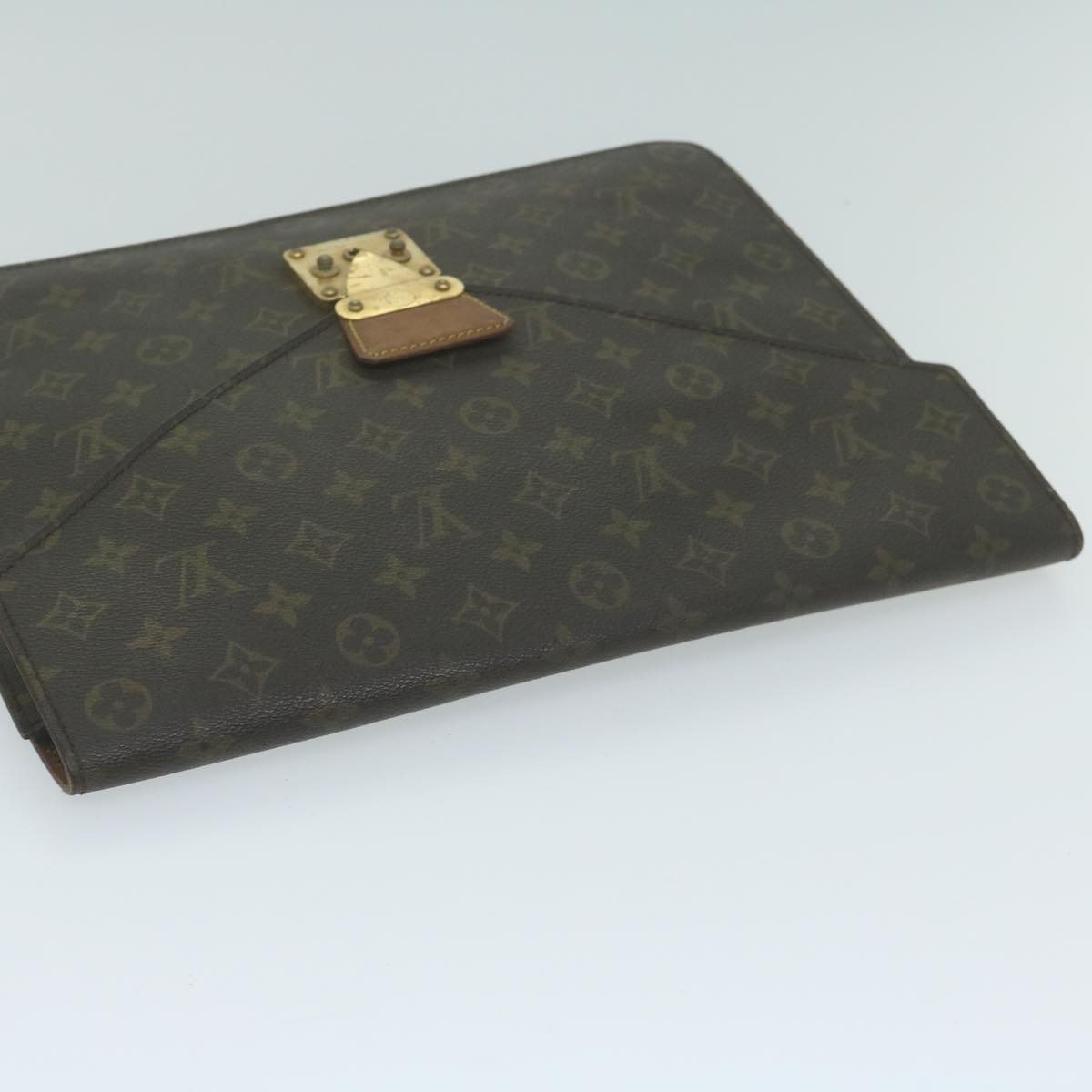 LOUIS VUITTON Monogram Porte Documents Senatur Briefcase M53335 LV Auth 58318