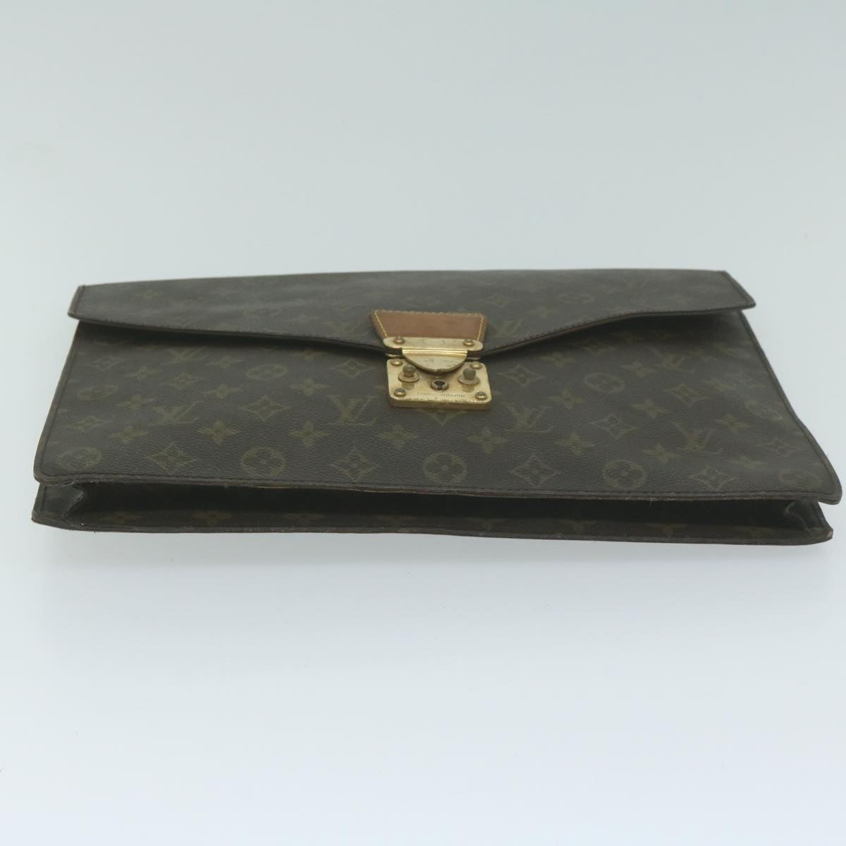 LOUIS VUITTON Monogram Porte Documents Senatur Briefcase M53335 LV Auth 58318