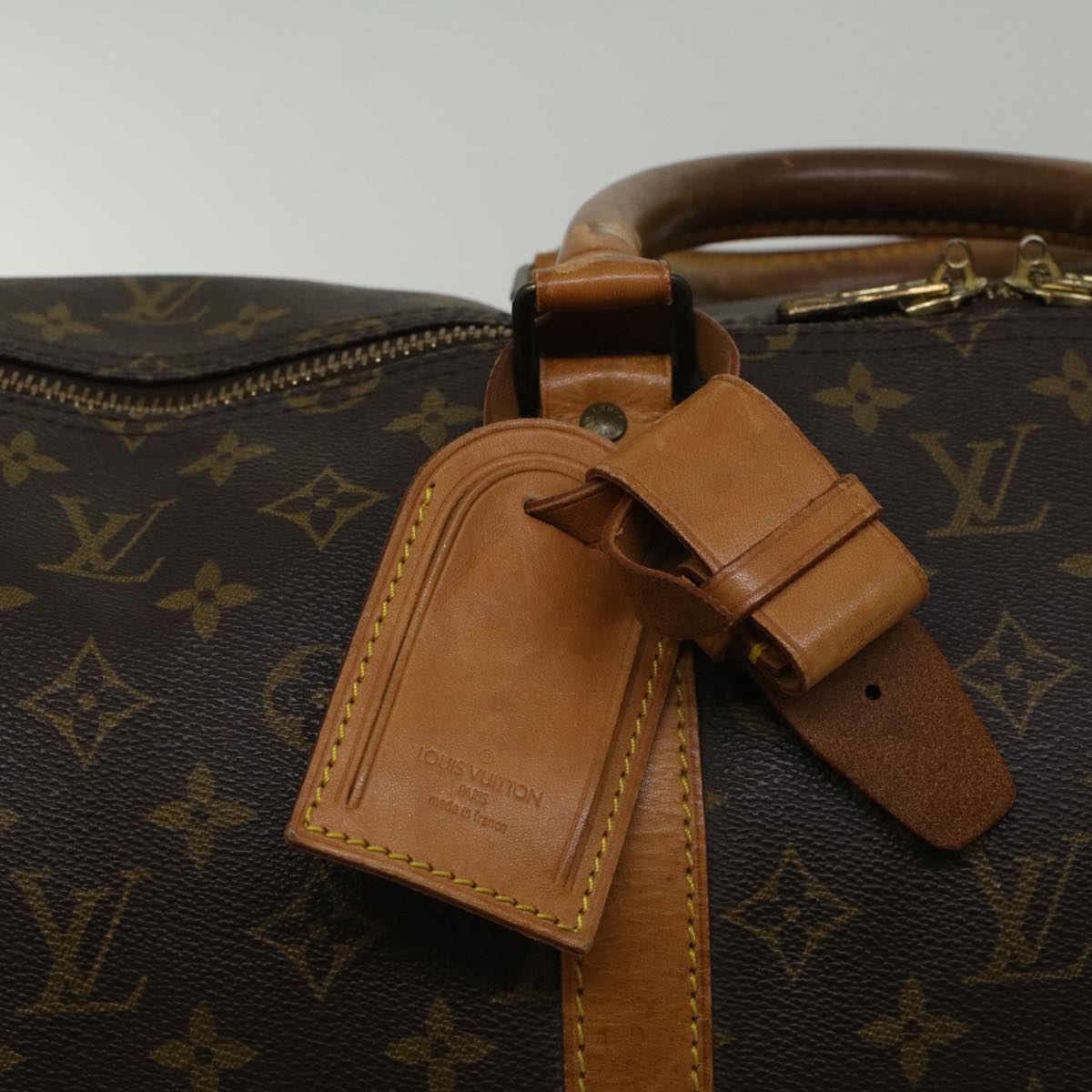 LOUIS VUITTON Monogram Keepall 55 Boston Bag M41424 LV Auth 58331