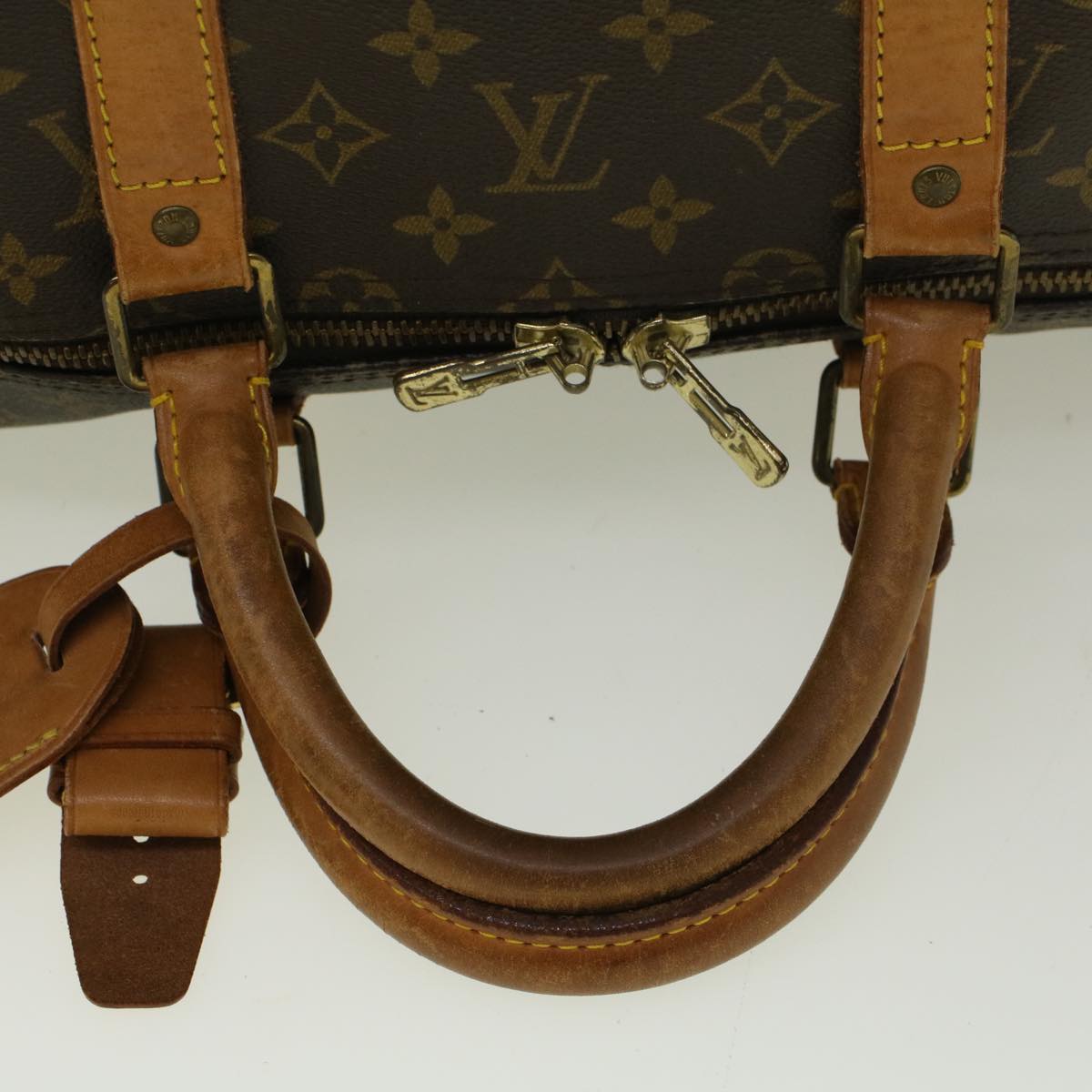 LOUIS VUITTON Monogram Keepall 55 Boston Bag M41424 LV Auth 58331