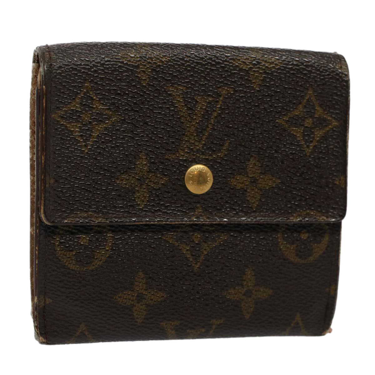 LOUIS VUITTON Monogram Portefeuille Elise Wallet M61654 LV Auth 58351