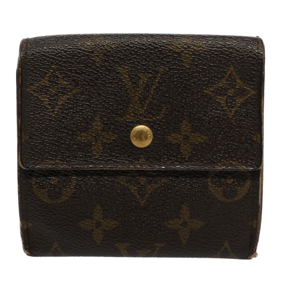 LOUIS VUITTON Monogram Portefeuille Elise Wallet M61654 LV Auth 58351