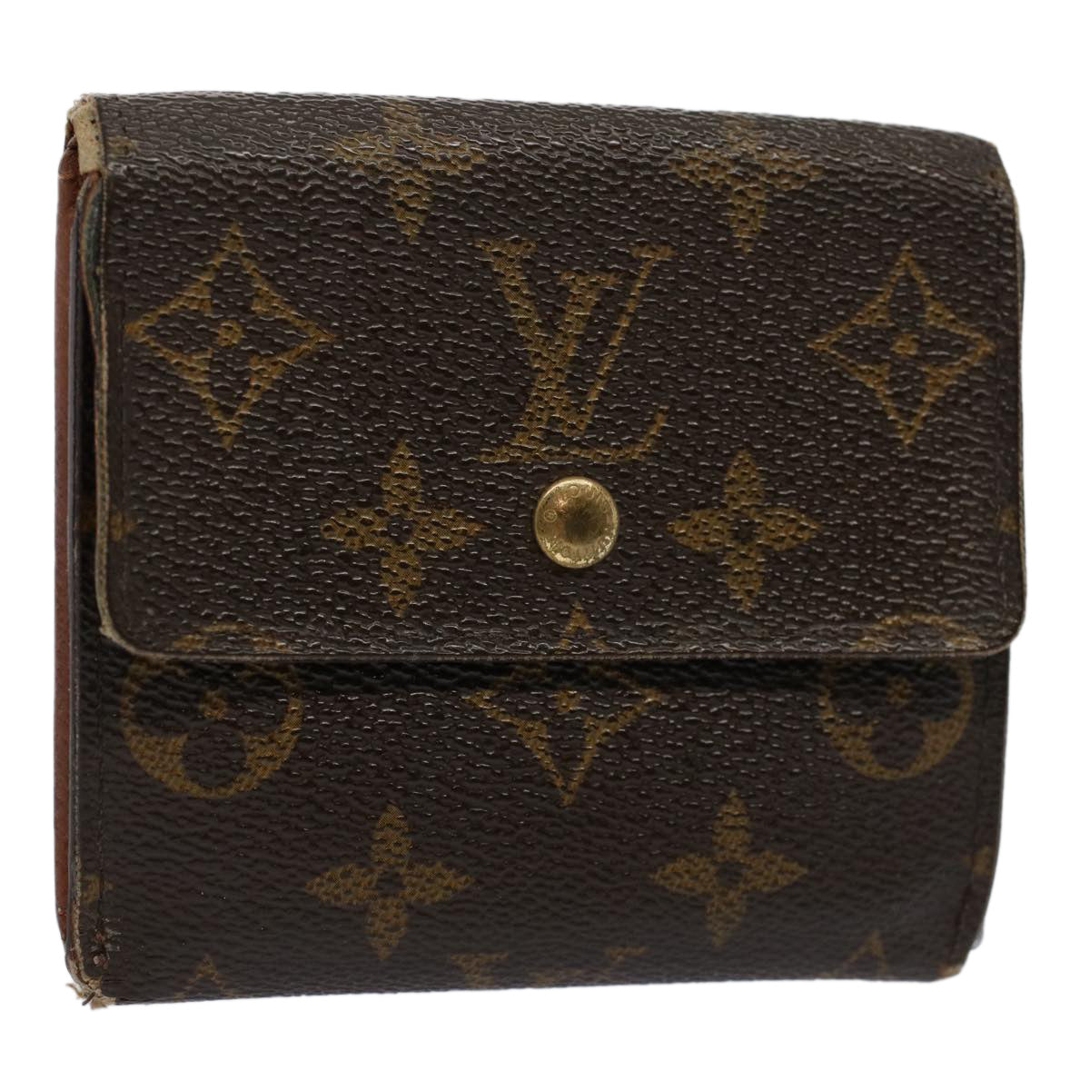 LOUIS VUITTON Monogram Portefeuille Elise Wallet M61654 LV Auth 58352