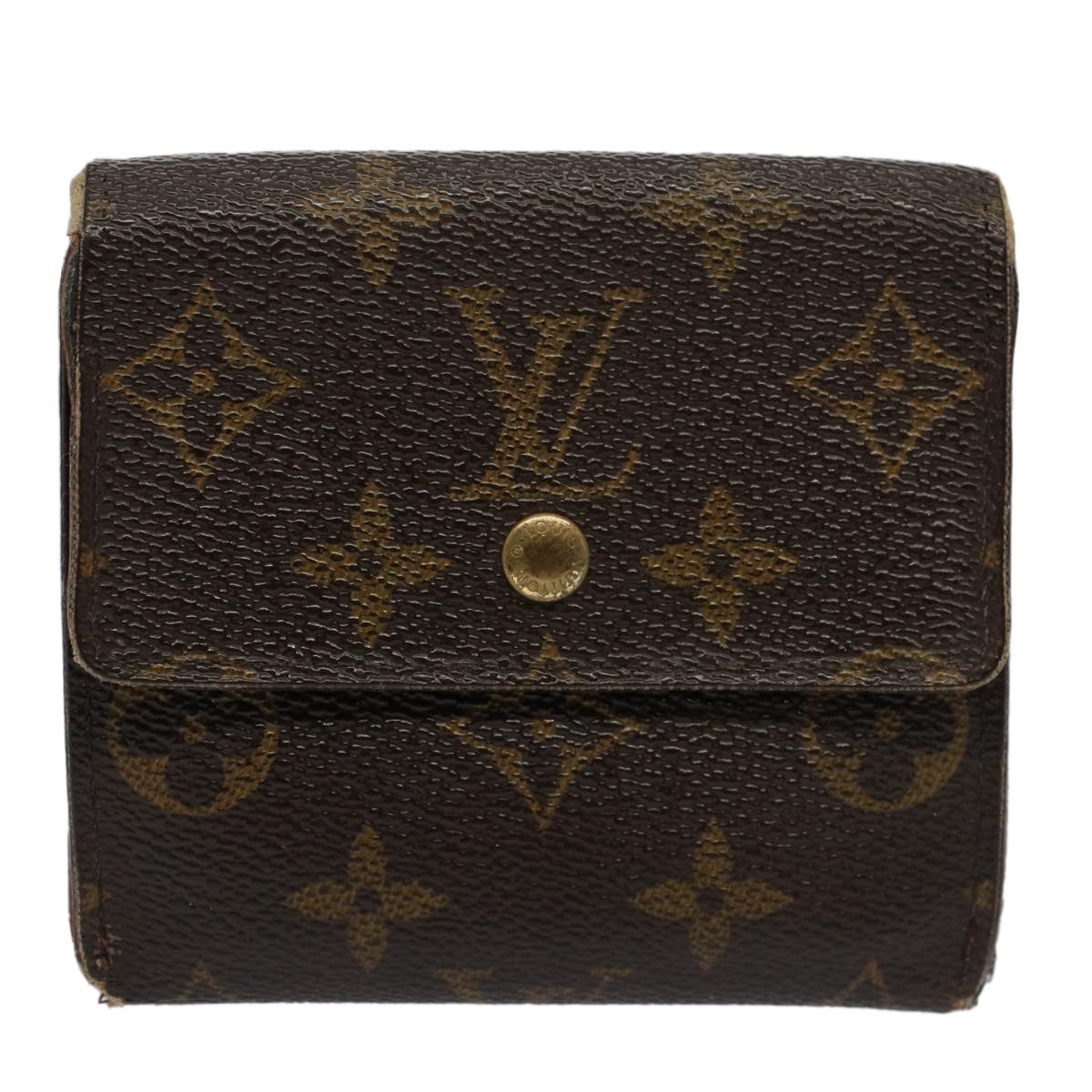 LOUIS VUITTON Monogram Portefeuille Elise Wallet M61654 LV Auth 58352