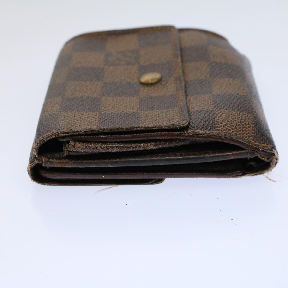 LOUIS VUITTON Damier Ebene Portefeuille Elise Wallet N61654 LV Auth 58353