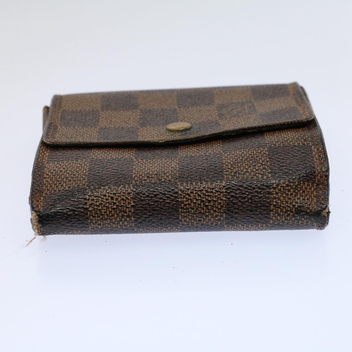 LOUIS VUITTON Damier Ebene Portefeuille Elise Wallet N61654 LV Auth 58353