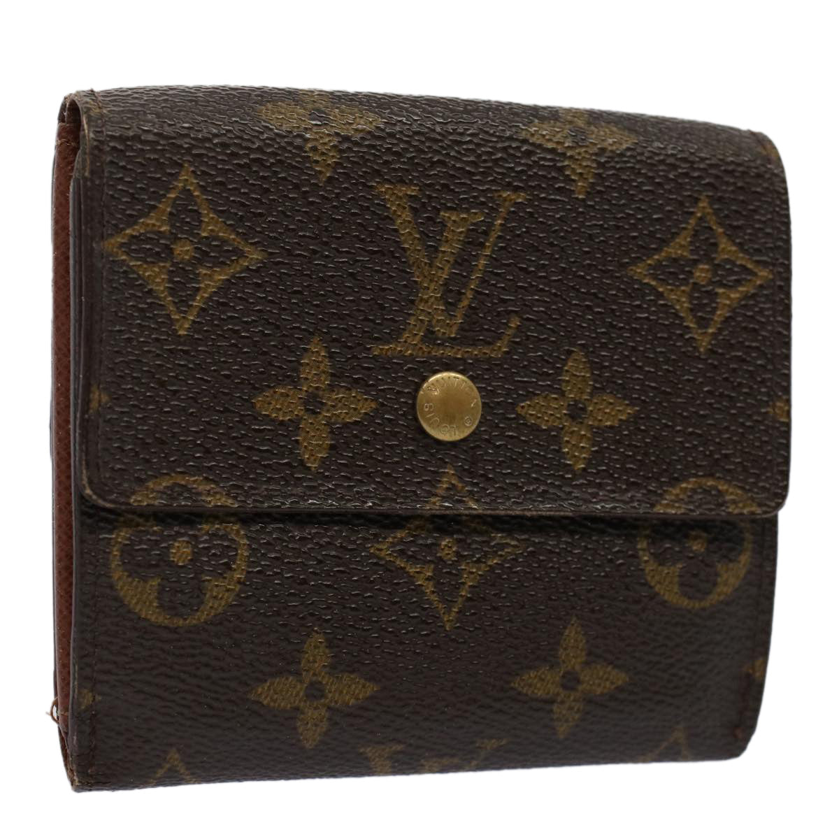 LOUIS VUITTON Monogram Portefeuille Elise Wallet M61654 LV Auth 58354