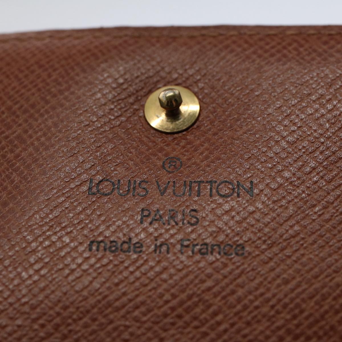 LOUIS VUITTON Monogram Portefeuille Elise Wallet M61654 LV Auth 58354