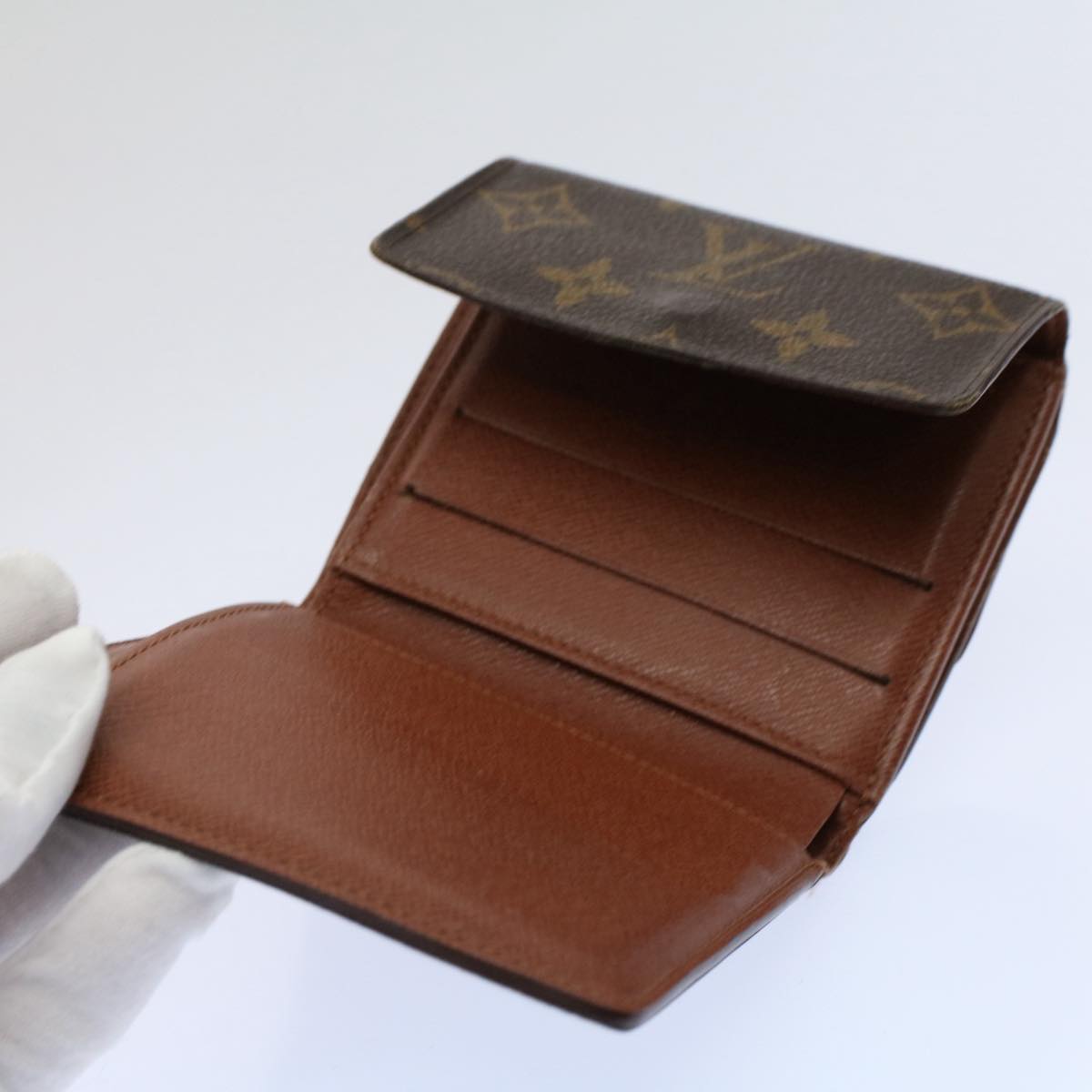 LOUIS VUITTON Monogram Portefeuille Elise Wallet M61654 LV Auth 58354