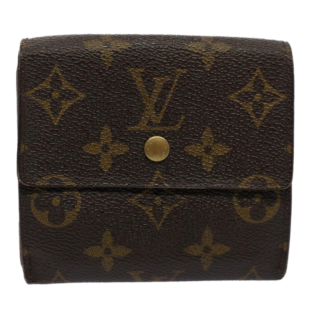 LOUIS VUITTON Monogram Portefeuille Elise Wallet M61654 LV Auth 58354