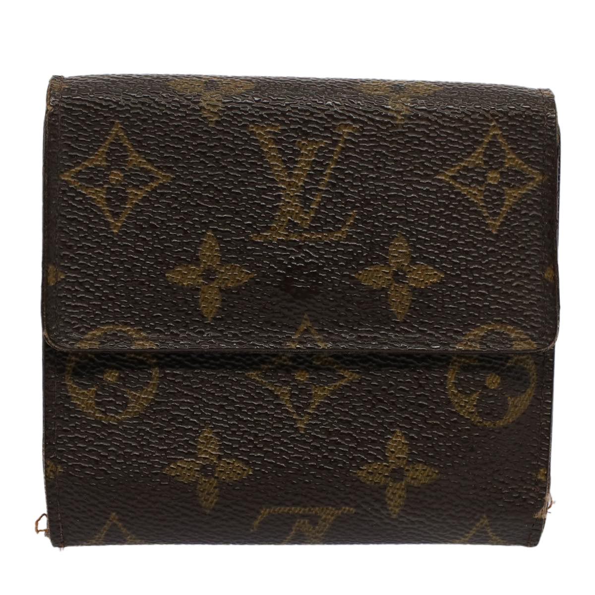 LOUIS VUITTON Monogram Portefeuille Elise Wallet M61654 LV Auth 58354