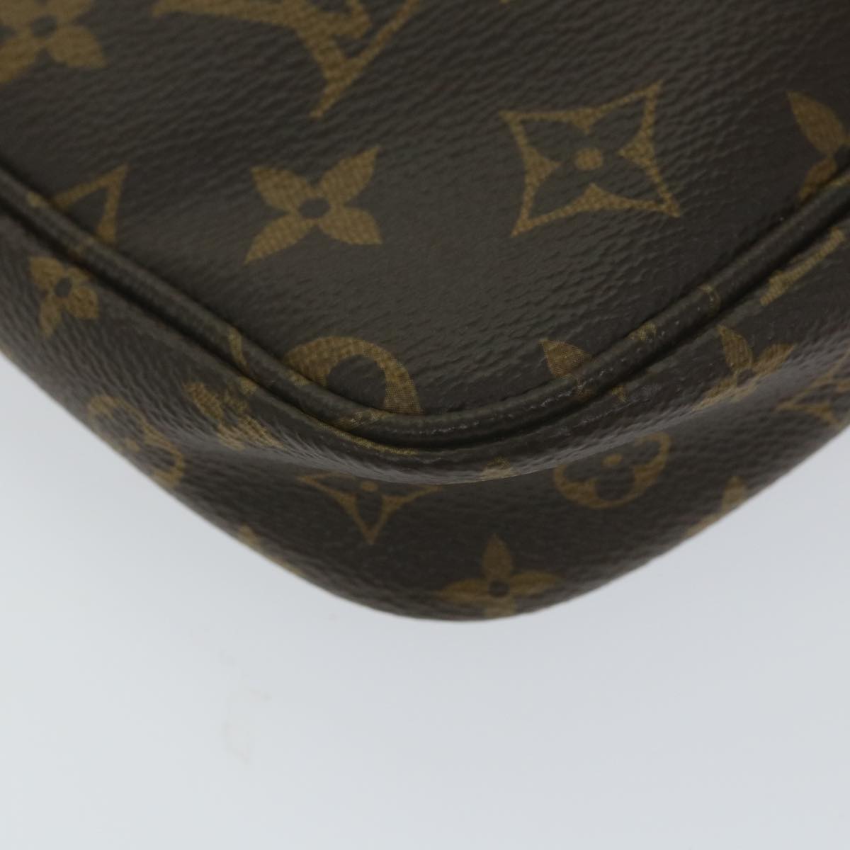 LOUIS VUITTON Monogram Multi Pochette Accessoires Pouch Khaki M44813 Auth 58358A