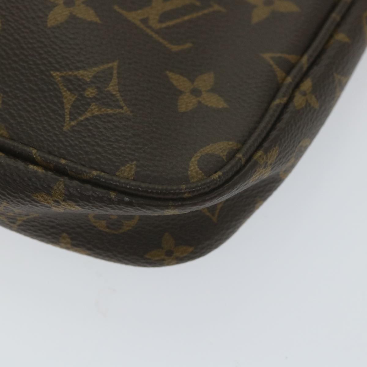 LOUIS VUITTON Monogram Multi Pochette Accessoires Pouch Khaki M44813 Auth 58358A