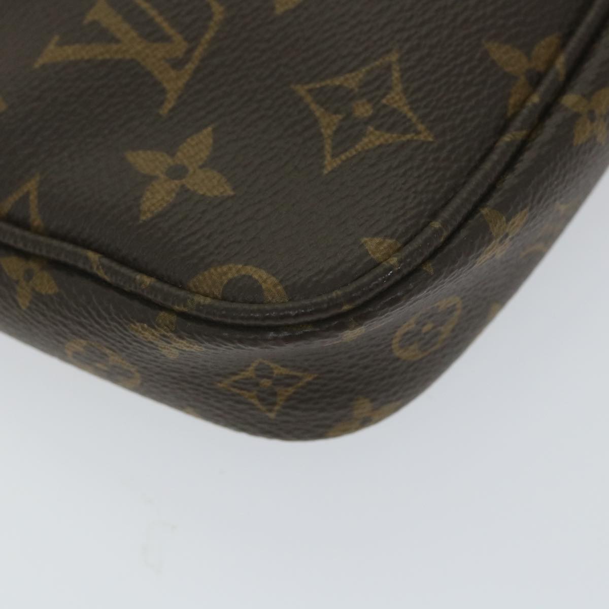 LOUIS VUITTON Monogram Multi Pochette Accessoires Pouch Khaki M44813 Auth 58358A